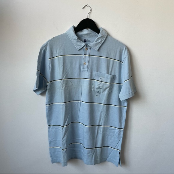 Gap Blue Striped Polo - Picture 2 of 6